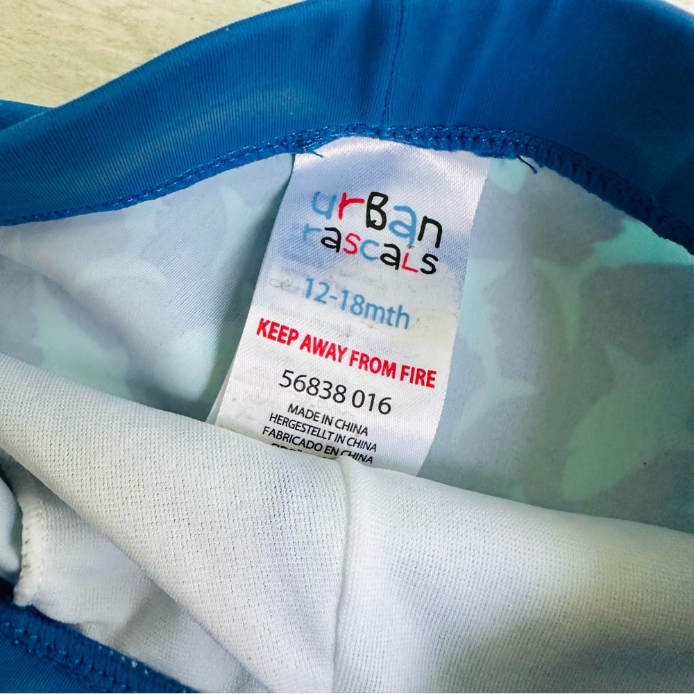 NWOT Urban Rascals Shark 🦈 Swim Shorts 12-18 Months - Picture 3 of 4